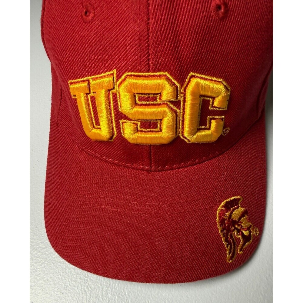USC Trojans Red Gold Embroidered Fitted Officially Licensed Hat Size 7 Inches - Picture 5 of 10